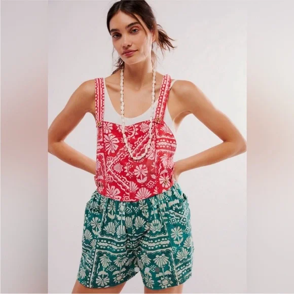 NWT free people overall shorts size large